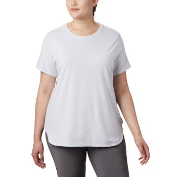 Columbia Firwood Camp II Short Sleeve Plus Size, Camiseta Blancos Rayas Para Mujer | 530192-KQT